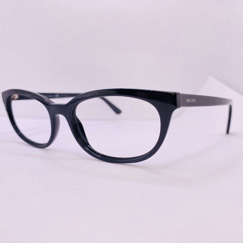 Prada Eyeglasses Sunglasses Authentic Frames VPR 13V 1AB-1O1 53-17-135 Black